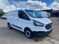 USED 2019 69 FORD TRANSIT CUSTOM 2.0 TDCI T300 LEADER ECOBLUE L1 H1 SWB LOW ROOF. 105BHP. 67K MILES. FINANCE. PX 1 OWNER EURO 6 ULEZ. LOW 67K MILES. FINANCE. PX.