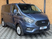USED 2021 71 FORD TRANSIT CUSTOM 2.0 300 EcoBlue Limited Crew Van Double Cab 5dr Diesel Manual L1 H1 Euro 6 (s/s) (6 Seat) (130 ps) CREW CAB | TEIN SLIDING DOORS | REV CAM | CAR PLAY | HEATED SEATS