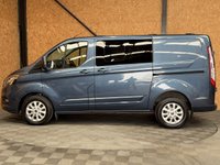 USED 2022 71 FORD TRANSIT CUSTOM 2.0 300 EcoBlue Limited Crew Van Double Cab 5dr Diesel Manual L1 H1 Euro 6 (s/s) (6 Seat) (130 ps) 6 SEATER | TWIN SLIDING DOORS | REVERSE CAM | CAR PLAY | ADAPTIVE CRUISE | LANE KEEPING |