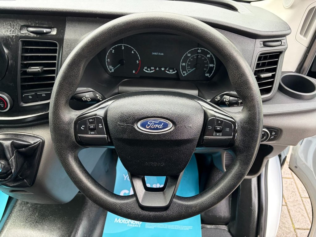 USED 2022 22 FORD TRANSIT 350 LEADER 2.0EcoBlue EU6 S/S FWD L3 H2 130ps *AIRCON*E/W*TOW BAR*BLUETOOTH* L3H2-AIRCON-E/W-EU6-BLUETOOTH