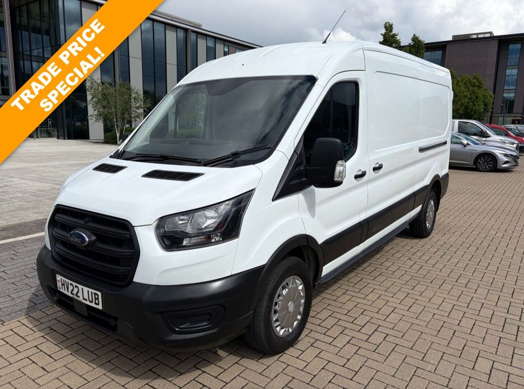 USED 2022 22 FORD TRANSIT 350 LEADER 2.0EcoBlue EU6 S/S FWD L3 H2 130ps *AIRCON*E/W*TOW BAR*BLUETOOTH* L3H2-AIRCON-E/W-EU6-BLUETOOTH