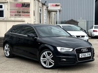 USED 2016 65 AUDI A3 1.4 TFSI CoD S line Hatchback 3dr Petrol S Tronic Euro 6 (s/s) (Nav) (150 ps) - SAT NAV - PART LEATHER - BLUETOOTH - P/SENSORS - CRUISE - &pound;35 ROAD TAX