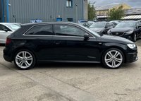 USED 2016 65 AUDI A3 1.4 TFSI CoD S line Hatchback 3dr Petrol S Tronic Euro 6 (s/s) (Nav) (150 ps) - SAT NAV - PART LEATHER - BLUETOOTH - P/SENSORS - CRUISE - &pound;35 ROAD TAX