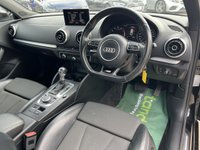 USED 2016 65 AUDI A3 1.4 TFSI CoD S line Hatchback 3dr Petrol S Tronic Euro 6 (s/s) (Nav) (150 ps) - SAT NAV - PART LEATHER - BLUETOOTH - P/SENSORS - CRUISE - &pound;35 ROAD TAX