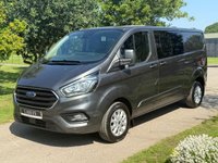 USED 2018 68 FORD TRANSIT CUSTOM 2.0 320 EcoBlue Limited Crew Van Double Cab 5dr Diesel Manual L2 H1 Euro 6 (6 Seat) (170 ps) COMBI NO SEATS - FULL FORD HISTORY - LWB -