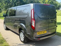 USED 2018 68 FORD TRANSIT CUSTOM 2.0 320 EcoBlue Limited Crew Van Double Cab 5dr Diesel Manual L2 H1 Euro 6 (6 Seat) (170 ps) COMBI NO SEATS - FULL FORD HISTORY - LWB -
