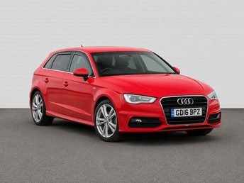 2016 AUDI A3 1.4 TFSI S line Sportback 5dr Petrol S Tronic Euro 6 (s/s) (Nav) (125 ps) &pound;12100.00
