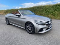 USED 2021 71 MERCEDES-BENZ C-CLASS 2.0 C220d AMG Line Edition Cabriolet 2dr Diesel G-Tronic+ Euro 6 (s/s) (194 ps) ONLY 28,700 MILES - MERCEDES SERVICE HISTORY - HEATED SEATS - SADDLE LEATHER - AIR SCARF - NAVIGATION MEDIA
