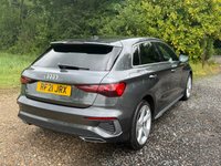 USED 2021 21 AUDI A3 1.4 TFSIe 40 S line Sportback 5dr Petrol Plug-in Hybrid S Tronic Euro 6 (s/s) 13kWh (204 ps) 