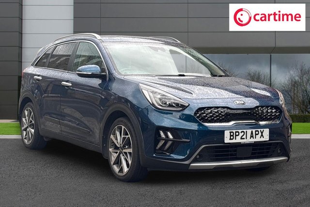 View our Kia Niro 1.6 GDi 4 SUV 5dr Petrol Hybrid DCT Euro 6 (s/s) (139 bhp) Reverse Camera, Front / Rear Parking Sensors, Android Auto / Apple CarPlay, Touchscreen Satellite Navigation, 18In Alloys