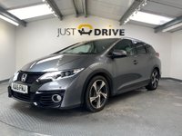 USED 2015 15 HONDA CIVIC 1.6 i-DTEC EX Plus Tourer 5dr Diesel Manual Euro 5 (s/s) (120 ps) LEATHER, PARKING CAMERA!