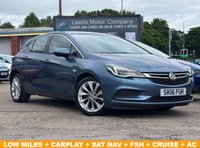 USED 2016 16 VAUXHALL ASTRA 1.4i Turbo Energy Hatchback 5dr Petrol Manual Euro 6 (125 ps) LOW MILES + CARPLAY + CRUISE + SAT NAV + FSH + BLUETOOTH