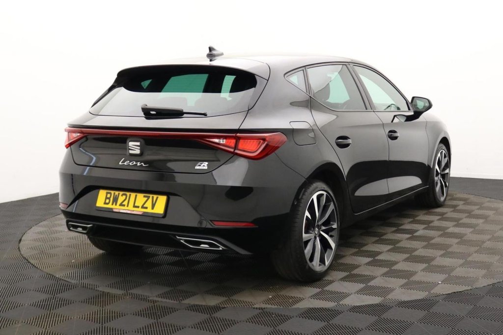 USED 2021 21 SEAT LEON 1.4 eHybrid 12.8kWh FR Sport Hatchback 5dr Petrol Plug-in Hybrid DSG Euro 6 (s/s) (204 ps) Car Play, Sat Nav, 18"Alloys