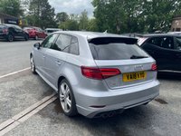 USED 2018 18 AUDI A3 1.5 TFSI CoD S line Sportback 5dr Petrol S Tronic Euro 6 (s/s) (150 ps) RARE AUTO+NICE LOOKING CAR