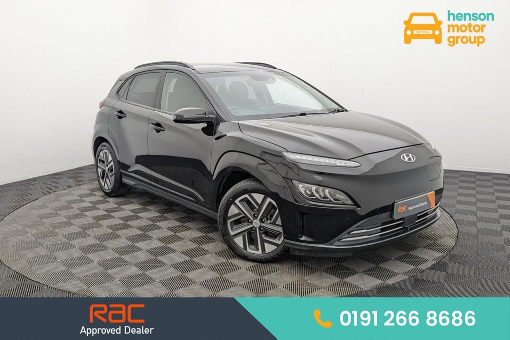 USED 2021 21 HYUNDAI KONA 64kWh Premium SUV 5dr Electric Auto (10.5kW Charger) (204 ps) Sat Nav, Keyless, Rear Camera