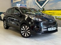 USED 2016 16 KIA SPORTAGE 1.7 CRDi 3 SUV 5 Door Diesel Manual Black Euro 6 1 Former Keeper Low Tax CRUISE+REVERSE CAMERA+HEATED SEATS