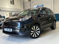USED 2016 16 KIA SPORTAGE 1.7 CRDi 3 SUV 5 Door Diesel Manual Black Euro 6 1 Former Keeper Low Tax CRUISE+REVERSE CAMERA+HEATED SEATS
