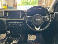 USED 2016 16 KIA SPORTAGE 1.7 CRDi 3 SUV 5 Door Diesel Manual Black Euro 6 1 Former Keeper Low Tax CRUISE+REVERSE CAMERA+HEATED SEATS
