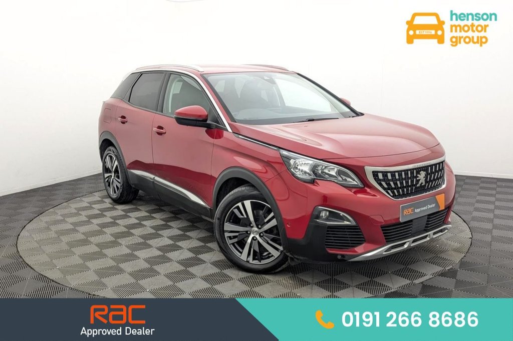 USED 2020 PEUGEOT 3008 1.2 PureTech GPF Allure SUV 5dr Petrol EAT Euro 6 (s/s) (130 ps) Car Play, Sat Nav, 18"Alloys