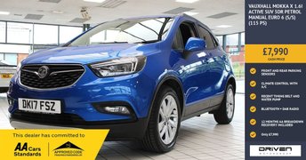 2017 VAUXHALL MOKKA X 1.6i Active SUV 5dr Petrol Manual Euro 6 (s/s) (115 ps) £7990.00
