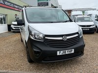 USED 2018 18 VAUXHALL VIVARO 1.6 CDTi 2900 Panel Van 5dr Diesel Manual L1 H1 Euro 6 (s/s) (95 ps) NO VAT  EXCELLENT  CONDITION IN&OUT  NO VAT