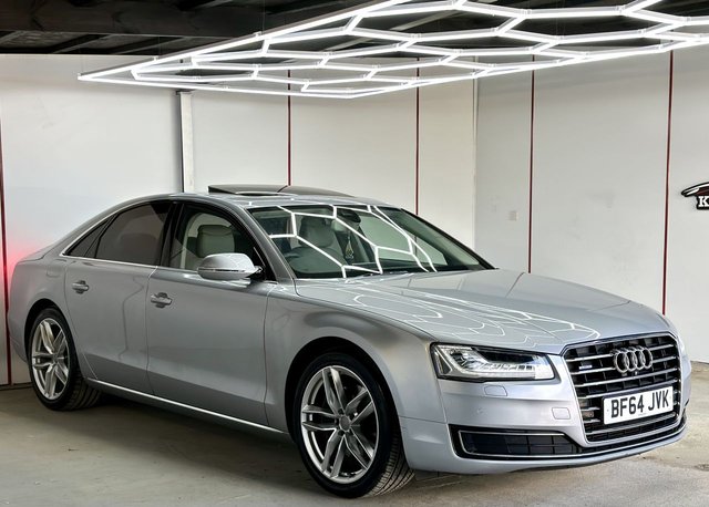 View our Audi A8 3.0 TDI V6 Sport Executive Saloon 4dr Diesel Tiptronic quattro Euro 6 (s/s) (258 ps)