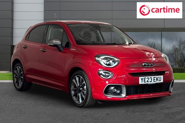 View our Fiat 500x 1.0 FireFly Turbo Sport SUV 5dr Petrol Manual Euro 6 (s/s) (120 bhp) Rear Parking Camera, Android Auto / Apple CarPlay, Sport Plus Pack, Touchscreen With 3D Navigation, 18In Alloys