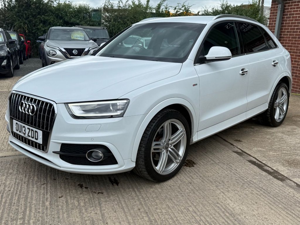 USED 2013 13 AUDI Q3 2.0 TDI S line SUV 5dr Diesel Manual Euro 5 (s/s) (140 ps) LOW MILAGE, HPI CLEAR, STUNNING