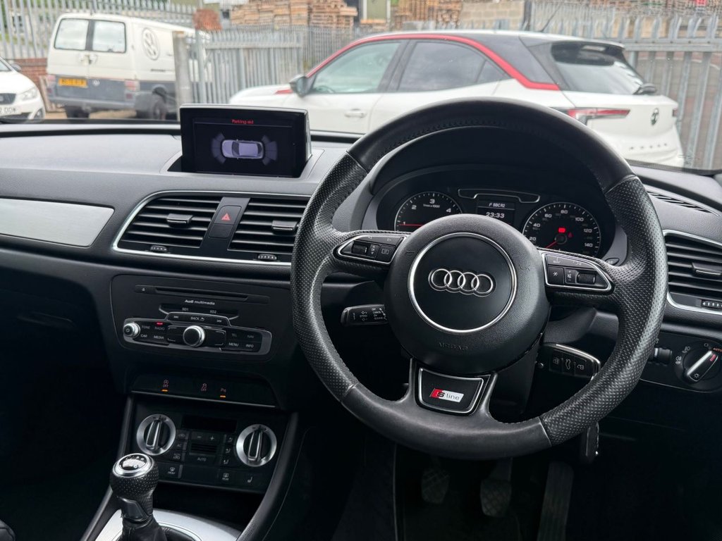 USED 2013 13 AUDI Q3 2.0 TDI S line SUV 5dr Diesel Manual Euro 5 (s/s) (140 ps) LOW MILAGE, HPI CLEAR, STUNNING