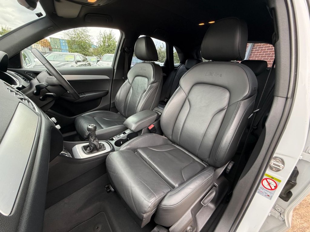 USED 2013 13 AUDI Q3 2.0 TDI S line SUV 5dr Diesel Manual Euro 5 (s/s) (140 ps) LOW MILAGE, HPI CLEAR, STUNNING