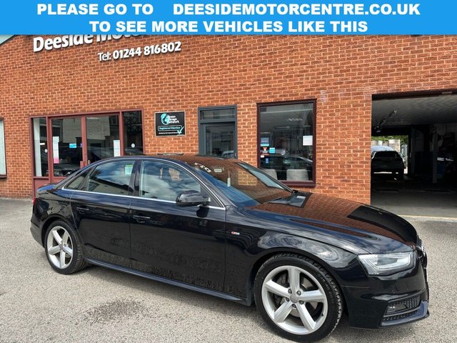 2012 12 AUDI A4 3.0 TDI V6 S line Saloon 4dr Diesel S Tronic quattro Euro 5 (s/s) (245 ps) Bluetooth : Sat Nav : S-Line partial leather upholstery : S-Line steering wheel : Isofix : Air-conditioning : Front + rear parking sensors : Remotely operated boot-lid