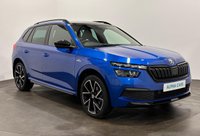 USED 2021 21 SKODA KAMIQ 1.0 TSI Monte Carlo SUV 5dr Petrol Manual Euro 6 (s/s) (110 ps) Striking Race Blue Metallic, Panoramic Glass Roof , Privacy Glass, 18" Vega Alloy Wheels , Cruise Control , Virtual Cockpit