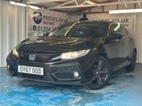 USED 2017 67 HONDA CIVIC 1.0 VTEC Turbo EX Hatchback 5dr Petrol Manual Euro 6 (s/s) (129 ps)+HISTORY+SUNROOF+PARK CONTROL+CAMERA+FULL LEATHER HEATED SEATS+PRIVACY GLASS+AIRCON+BLUETOOTH+MEDIA+NAV+ALLOYS+USB+AUX+DAB+CLIMATE+CRUISE+HPI CLEAR WITH VOSA MOT HISTORY, CLEAN + 2KEYS+HISTORY+SUNROOF+PARK CONTROL+CAMERA+FULL LEATHER HEATED SEATS+PRIVACY GLASS+AIRCON+BLUETOOTH+MEDIA+NAV+ALLOYS+USB+AUX+DAB+CLIMATE+CRUISE+HPI CLEAR