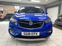 USED 2018 18 VAUXHALL MOKKA X 1.4i Turbo Elite Nav SUV 5dr Petrol Auto Euro 6 (140 ps) AEGEAN BLUE / BLACK JASMINE LEATHER TRIM / DUAL ZONE CLIMATE / HEATED FRONT SEATS / ELECTRIC WINDOWS / POWERFOLD MIRRORS / AUTOMATIC LIGHTS / CRUISE CONTROL / SPEED LIMITER / FRONT AND REAR SENSORS / DAB / BLUETOOTH / USB / SCREEN PROJECTION / SATNAV / PRIVACY GLASS / 18" ALLOY WHEELS / SERVICE HISTORY