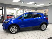 USED 2018 18 VAUXHALL MOKKA X 1.4i Turbo Elite Nav SUV 5dr Petrol Auto Euro 6 (140 ps) AEGEAN BLUE / BLACK JASMINE LEATHER TRIM / DUAL ZONE CLIMATE / HEATED FRONT SEATS / ELECTRIC WINDOWS / POWERFOLD MIRRORS / AUTOMATIC LIGHTS / CRUISE CONTROL / SPEED LIMITER / FRONT AND REAR SENSORS / DAB / BLUETOOTH / USB / SCREEN PROJECTION / SATNAV / PRIVACY GLASS / 18" ALLOY WHEELS / SERVICE HISTORY