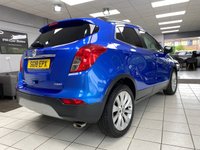 USED 2018 18 VAUXHALL MOKKA X 1.4i Turbo Elite Nav SUV 5dr Petrol Auto Euro 6 (140 ps) AEGEAN BLUE / BLACK JASMINE LEATHER TRIM / DUAL ZONE CLIMATE / HEATED FRONT SEATS / ELECTRIC WINDOWS / POWERFOLD MIRRORS / AUTOMATIC LIGHTS / CRUISE CONTROL / SPEED LIMITER / FRONT AND REAR SENSORS / DAB / BLUETOOTH / USB / SCREEN PROJECTION / SATNAV / PRIVACY GLASS / 18" ALLOY WHEELS / SERVICE HISTORY