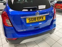 USED 2018 18 VAUXHALL MOKKA X 1.4i Turbo Elite Nav SUV 5dr Petrol Auto Euro 6 (140 ps) AEGEAN BLUE / BLACK JASMINE LEATHER TRIM / DUAL ZONE CLIMATE / HEATED FRONT SEATS / ELECTRIC WINDOWS / POWERFOLD MIRRORS / AUTOMATIC LIGHTS / CRUISE CONTROL / SPEED LIMITER / FRONT AND REAR SENSORS / DAB / BLUETOOTH / USB / SCREEN PROJECTION / SATNAV / PRIVACY GLASS / 18" ALLOY WHEELS / SERVICE HISTORY