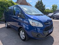 USED 2016 16 FORD TRANSIT CUSTOM 2.2 TDCi 270 Limited Panel Van 5dr Diesel Manual L1 H1 (186 g/km, 123 bhp) NO VAT+Low Miles+Aircon+Alloys