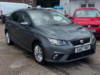 USED 2017 67 SEAT IBIZA 1.0 MPI SE Hatchback 5dr Petrol Manual Euro 6 (s/s) (75 ps) Rear parking sensors, Cruise, 8 service entries
