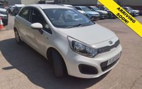 USED 2013 63 KIA RIO 1.25 1 Hatchback 5dr Petrol Manual Euro 5 (84 bhp) * SERVICE HISTORY + &pound;35 TAX *