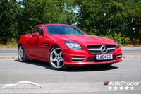 USED 2014 64 MERCEDES-BENZ SLK 2.1 SLK250 CDI AMG Sport Convertible 2dr Diesel G-Tronic+ Euro 5 (s/s) (204 ps) FIRE OPAL PAINTWORK + SUNROOF + AIR SCARF + DAB + NAV