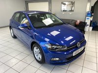 USED 2019 19 VOLKSWAGEN POLO 1.0 TSI GPF SE Hatchback 5dr Petrol DSG Euro 6 (s/s) (95 ps) REEF BLUE / 1 OWNER / AUTOMATIC / ONLY 11535 MILES FROM NEW / FULL VW SERVICE HISTORY / TOUCHSCREEN APPLE CARPLAY & ANDROID AUTO / FRONT & REAR SENSORS / POWERFOLD MIRRORS / CRUISE CONTROL