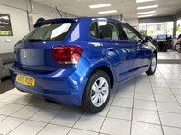 USED 2019 19 VOLKSWAGEN POLO 1.0 TSI GPF SE Hatchback 5dr Petrol DSG Euro 6 (s/s) (95 ps) REEF BLUE / 1 OWNER / AUTOMATIC / ONLY 11535 MILES FROM NEW / FULL VW SERVICE HISTORY / TOUCHSCREEN APPLE CARPLAY & ANDROID AUTO / FRONT & REAR SENSORS / POWERFOLD MIRRORS / CRUISE CONTROL