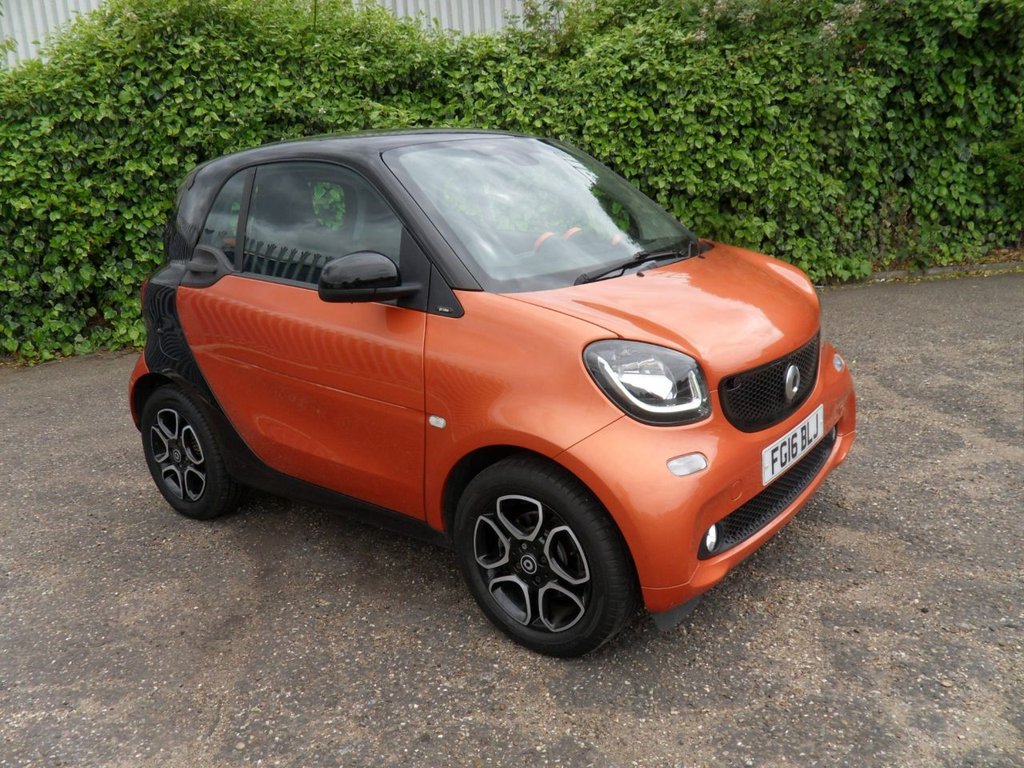 USED 2016 16 SMART FORTWO 0.9T Prime (Premium Plus) Coupe 2dr Petrol Twinamic Euro 6 (s/s) (90 ps) Low Mileage Low Insurance - &pound;20 Tax