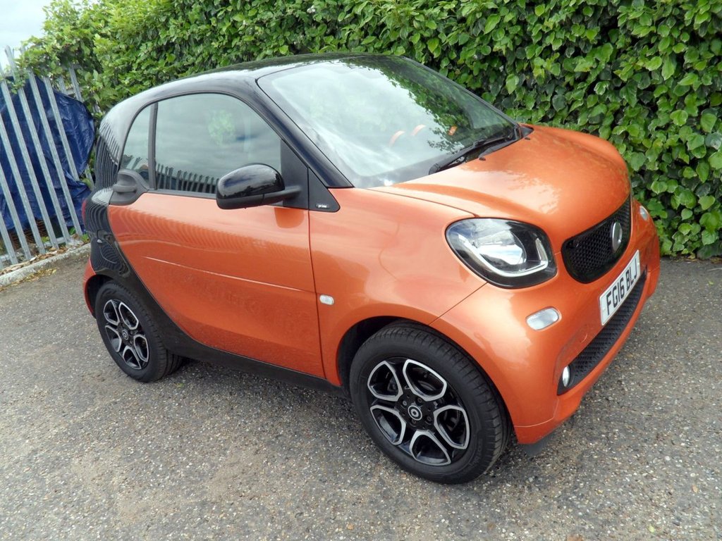 USED 2016 16 SMART FORTWO 0.9T Prime (Premium Plus) Coupe 2dr Petrol Twinamic Euro 6 (s/s) (90 ps) Low Mileage Low Insurance - &pound;20 Tax