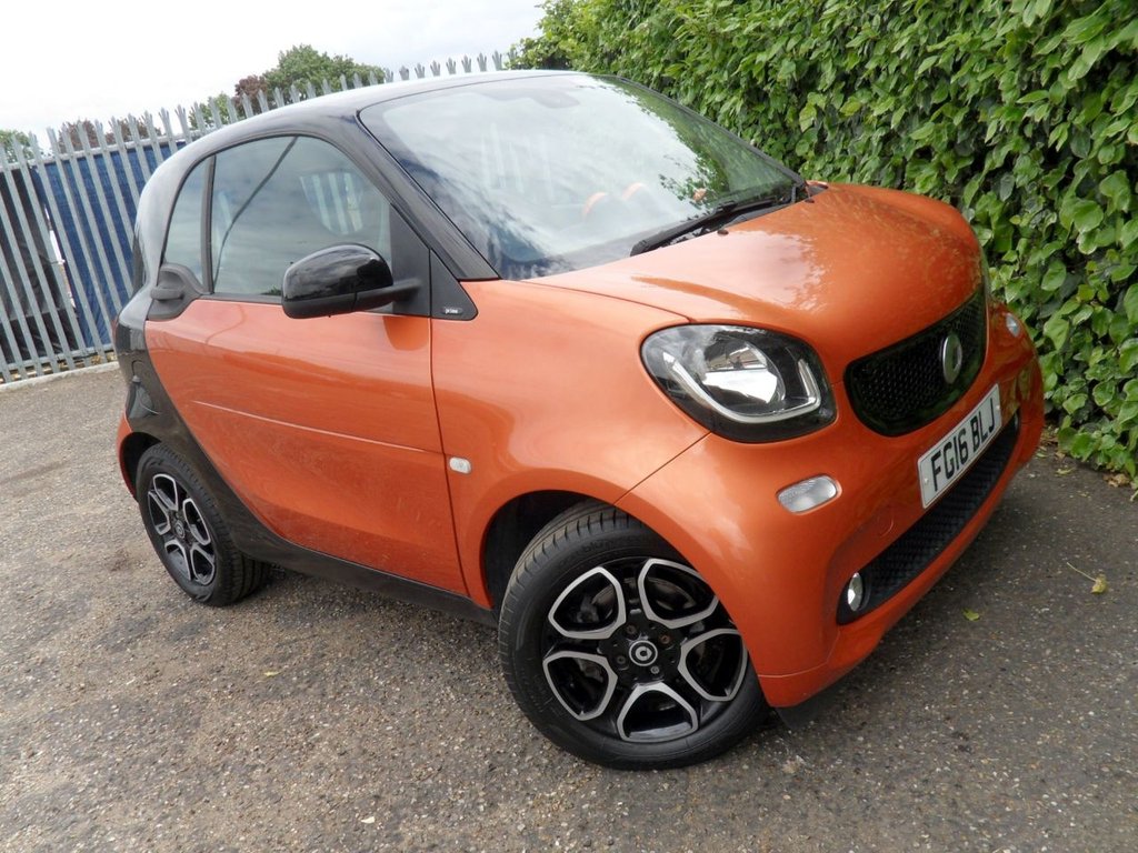 USED 2016 16 SMART FORTWO 0.9T Prime (Premium Plus) Coupe 2dr Petrol Twinamic Euro 6 (s/s) (90 ps) Low Mileage Low Insurance - &pound;20 Tax