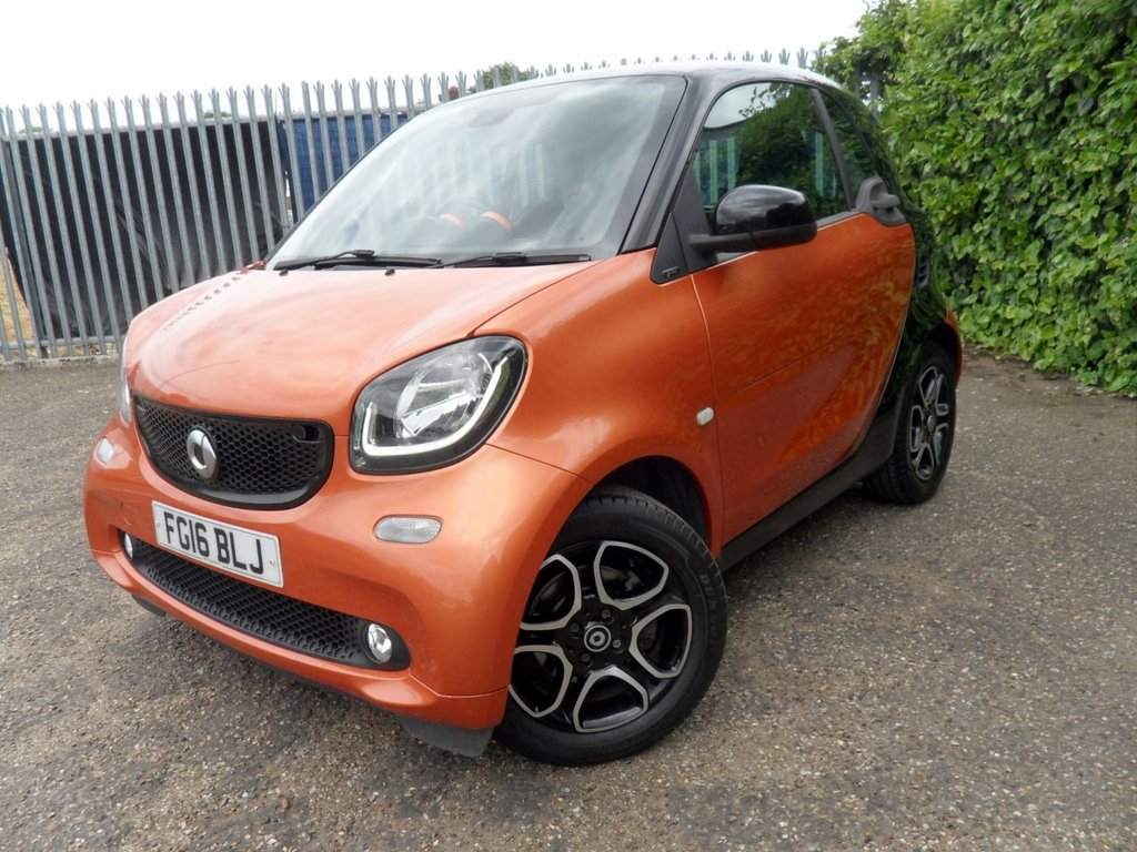 USED 2016 16 SMART FORTWO 0.9T Prime (Premium Plus) Coupe 2dr Petrol Twinamic Euro 6 (s/s) (90 ps) Low Mileage Low Insurance - &pound;20 Tax