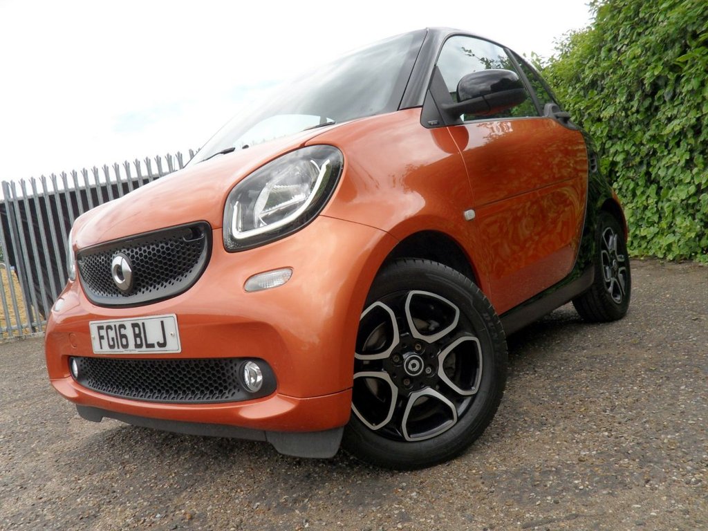 USED 2016 16 SMART FORTWO 0.9T Prime (Premium Plus) Coupe 2dr Petrol Twinamic Euro 6 (s/s) (90 ps) Low Mileage Low Insurance - &pound;20 Tax