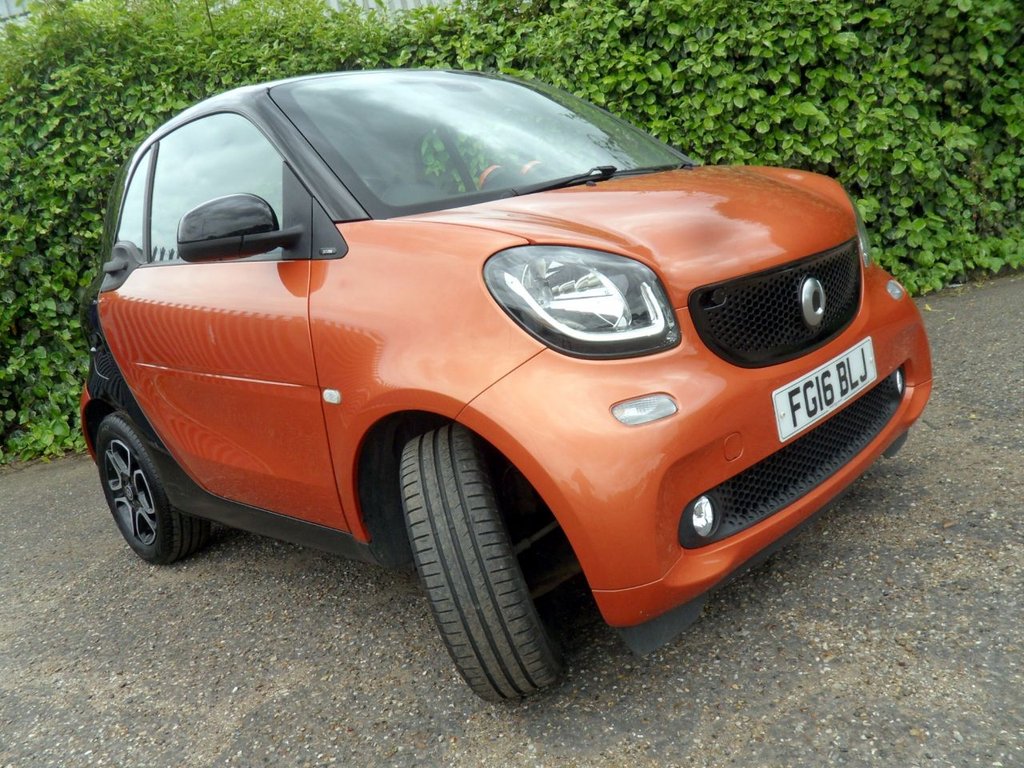 USED 2016 16 SMART FORTWO 0.9T Prime (Premium Plus) Coupe 2dr Petrol Twinamic Euro 6 (s/s) (90 ps) Low Mileage Low Insurance - &pound;20 Tax