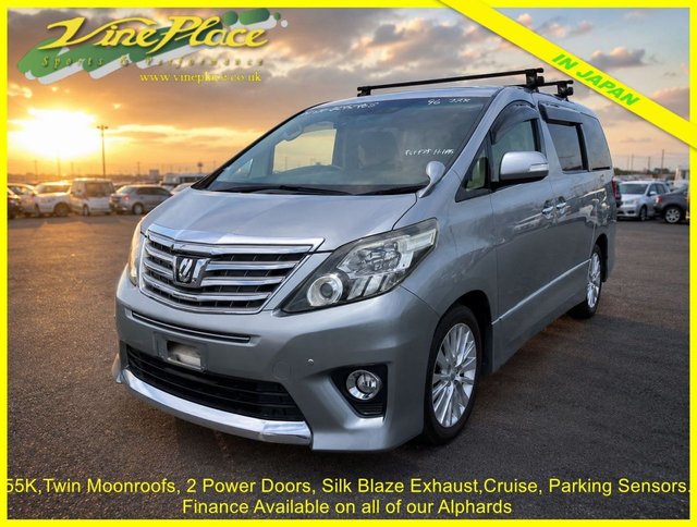 View our Toyota Alphard 240S, Twin Moonroof, Auto, 7 seats, 55K Miles